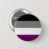Badge Rond 5 Cm goupille asexuelle de fierté (Devant & derrière)