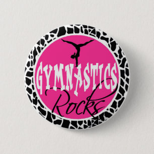 Badge Rond 5 Cm Goupille "cadeaux de bouton de gymnastique de