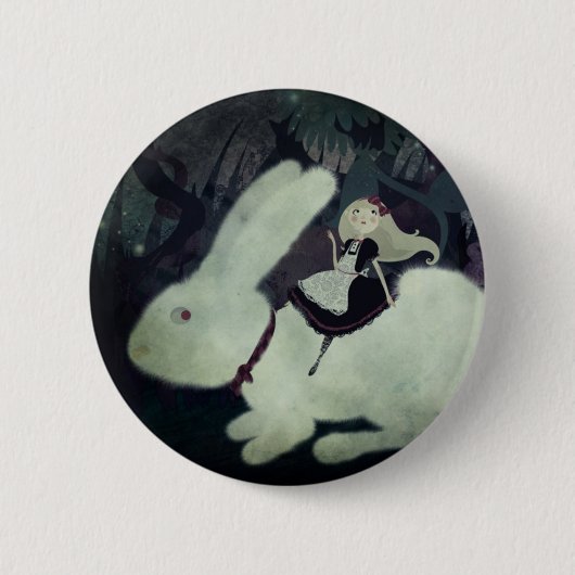 Badge Rond 5 Cm Goupille d'Alice (Devant)