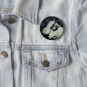 Badge Rond 5 Cm Goupille d'Alice (En situation)