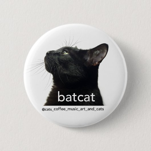 Badge Rond 5 Cm Goupille de Batcat ! (Devant)