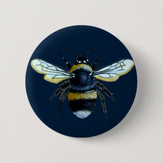 Badge Rond 5 Cm Goupille de bouton d'abeille