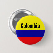 Badge Rond 5 Cm Goupille de bouton de la Colombie (Devant & derrière)