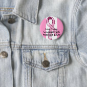 Badge Rond 5 Cm Goupille de cancer du sein (En situation)
