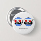 Badge Rond 5 Cm goupille de chicaGOggles (Devant & derrière)