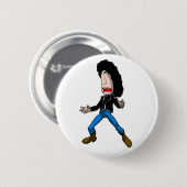 Badge Rond 5 Cm goupille de cri en métal (Devant & derrière)