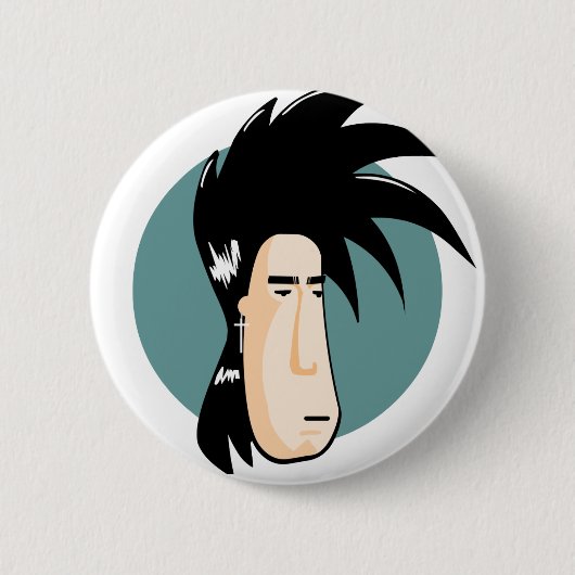Badge Rond 5 Cm goupille de darkface (Devant)