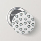 Badge Rond 5 Cm goupille de diamant (Devant & derrière)