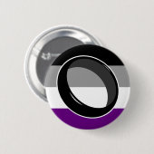 Badge Rond 5 Cm Goupille de drapeau d'anneau d'as (Devant & derrière)