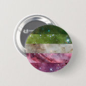 Badge Rond 5 Cm Goupille de drapeau de nébuleuse d'Abrosexual (Devant & derrière)