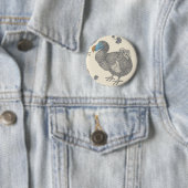 Badge Rond 5 Cm Goupille de dronte (En situation)