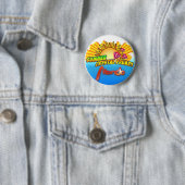 Badge Rond 5 Cm Goupille de Moondo (En situation)