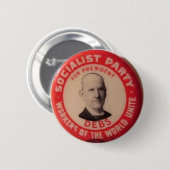 Badge Rond 5 Cm Goupille de reproduction d'Eugene Debs (Devant & derrière)