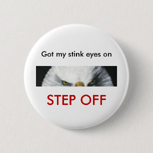Badge Rond 5 Cm Goupille de yeux d'Eagle