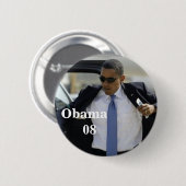 Badge Rond 5 Cm Goupille d'Obama (Devant & derrière)