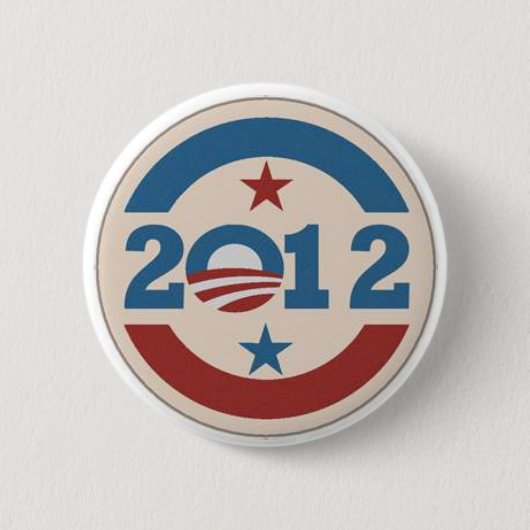 Badge Rond 5 Cm Goupille d'Obama (Devant)