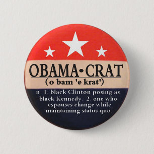 Badge Rond 5 Cm Goupille d'Obamacrat