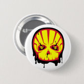 Badge Rond 5 Cm Goupille du boycott $hell (Devant & derrière)