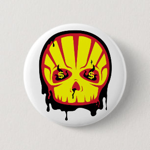 Badge Rond 5 Cm Goupille du boycott $hell