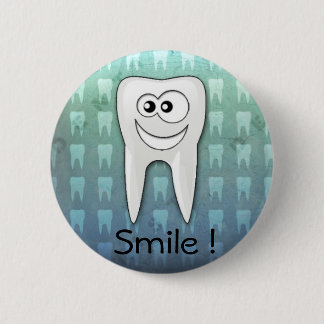 Badge Rond 5 Cm Goupille fraîche d'hygiéniste dentaire de sourire