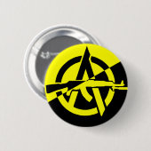 Badge Rond 5 Cm Goupille Libertaire (Devant & derrière)