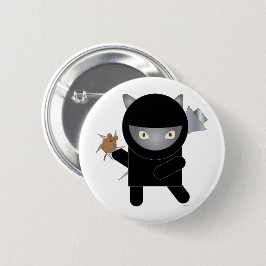 Badge Rond 5 Cm goupille ninja (Devant & derrière)