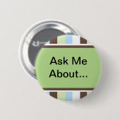 Badge Rond 5 Cm Goupille rayée (Devant & derrière)