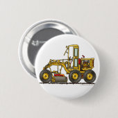 Badge Rond 5 Cm Goupilles défonceuses de construction de grattoir (Devant & derrière)