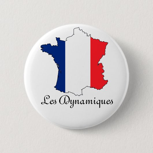 Badge Rond 5 Cm Goupilles "Les Dynamiques " (Devant)