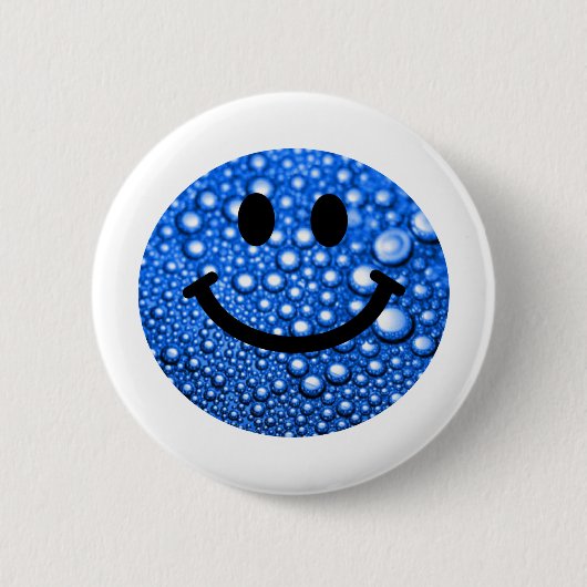 Badge Rond 5 Cm Gouttelettes d'eau (Devant)
