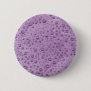 Badge Rond 5 Cm gouttelettes d'eau violette