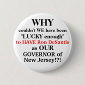 Badge Rond 5 Cm Gouverneur DeSantis et NJ (Devant)