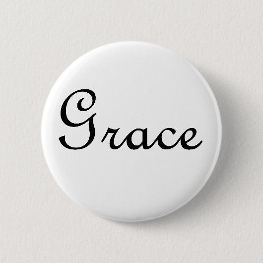 Badge Rond 5 Cm Grâce (Devant)