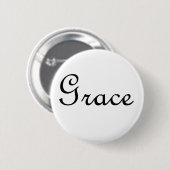 Badge Rond 5 Cm Grâce (Devant & derrière)