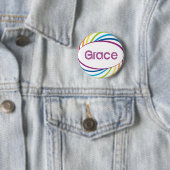 Badge Rond 5 Cm Grâce (En situation)