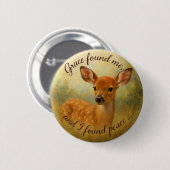 Badge Rond 5 Cm “Grace Found Me - Button Design 1 (Devant & derrière)