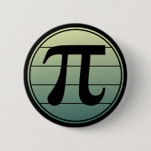 Badge Rond 5 Cm Gradient | Happy Pi Day Math (Devant)