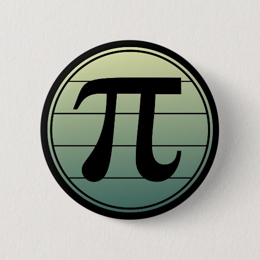 Badge Rond 5 Cm Gradient | Happy Pi Day Math (Devant)