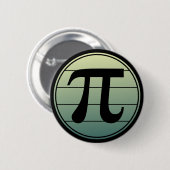 Badge Rond 5 Cm Gradient | Happy Pi Day Math (Devant & derrière)