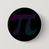 Badge Rond 5 Cm Gradient | Happy Pi Day Math (Devant)