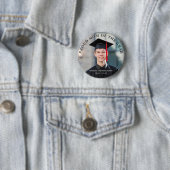 Badge Rond 5 Cm Graduate Photo Fier Maman de Grad (En situation)