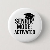 Badge Rond 5 Cm Graduation cap citation drôle (Devant)