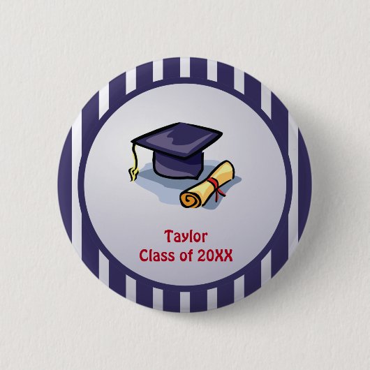 Badge Rond 5 Cm Graduation congratulations Remember the Past (Devant)