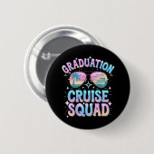 Badge Rond 5 Cm Graduation Cruise Squad Cruising Ship Retro (Devant & derrière)