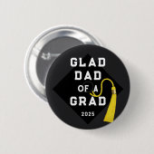 Badge Rond 5 Cm Graduation Papa Keepsaké Memento (Devant & derrière)