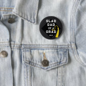 Badge Rond 5 Cm Graduation Papa Keepsaké Memento (En situation)