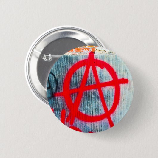 Badge Rond 5 Cm Graffiti d'anarchie (Devant & derrière)