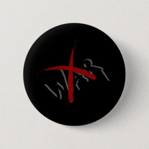 Badge Rond 5 Cm Graffiti de la X GUERRE