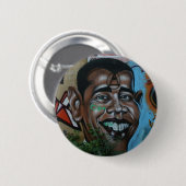 Badge Rond 5 Cm Graffiti d'Obama (Devant & derrière)