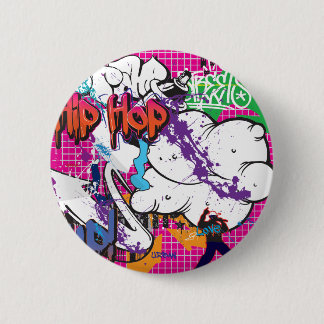 Badge Rond 5 Cm Graffiti Hip Hop